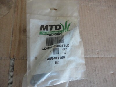 PKG of 2 new Genuine MTD 731-0972 Throttle Control Levers Factory Sealed PKG's