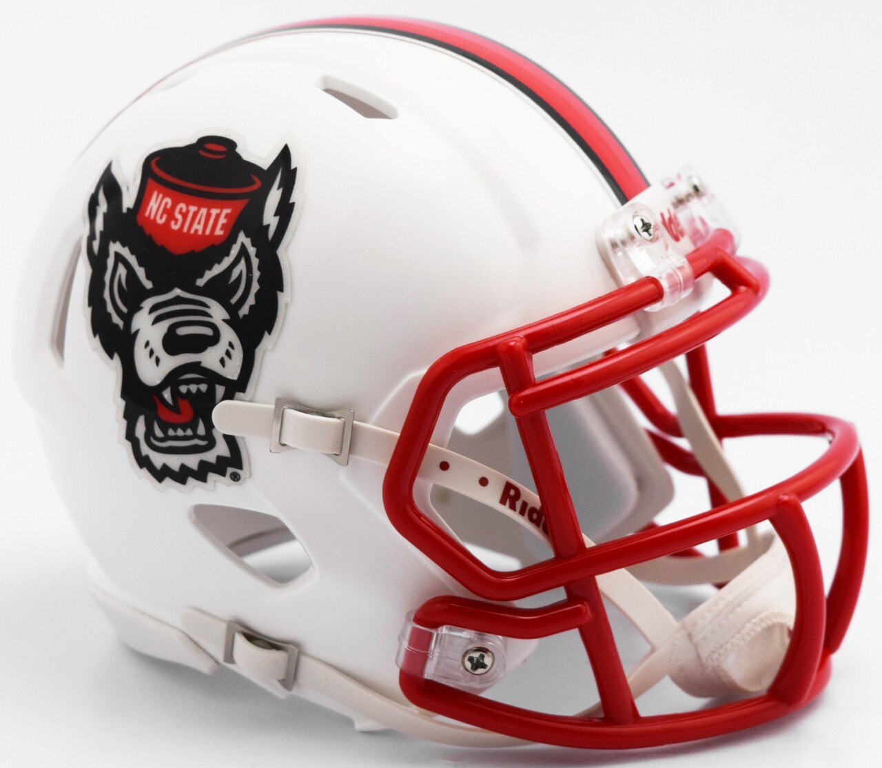 NORTH CAROLINA STATE TUFFY WOLFPACK SPEED MINI NCAA RIDDELL FOOTBALL HELMET!