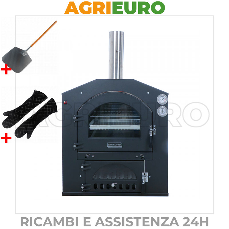 Forno a legna da incasso Fontana INC80X54V