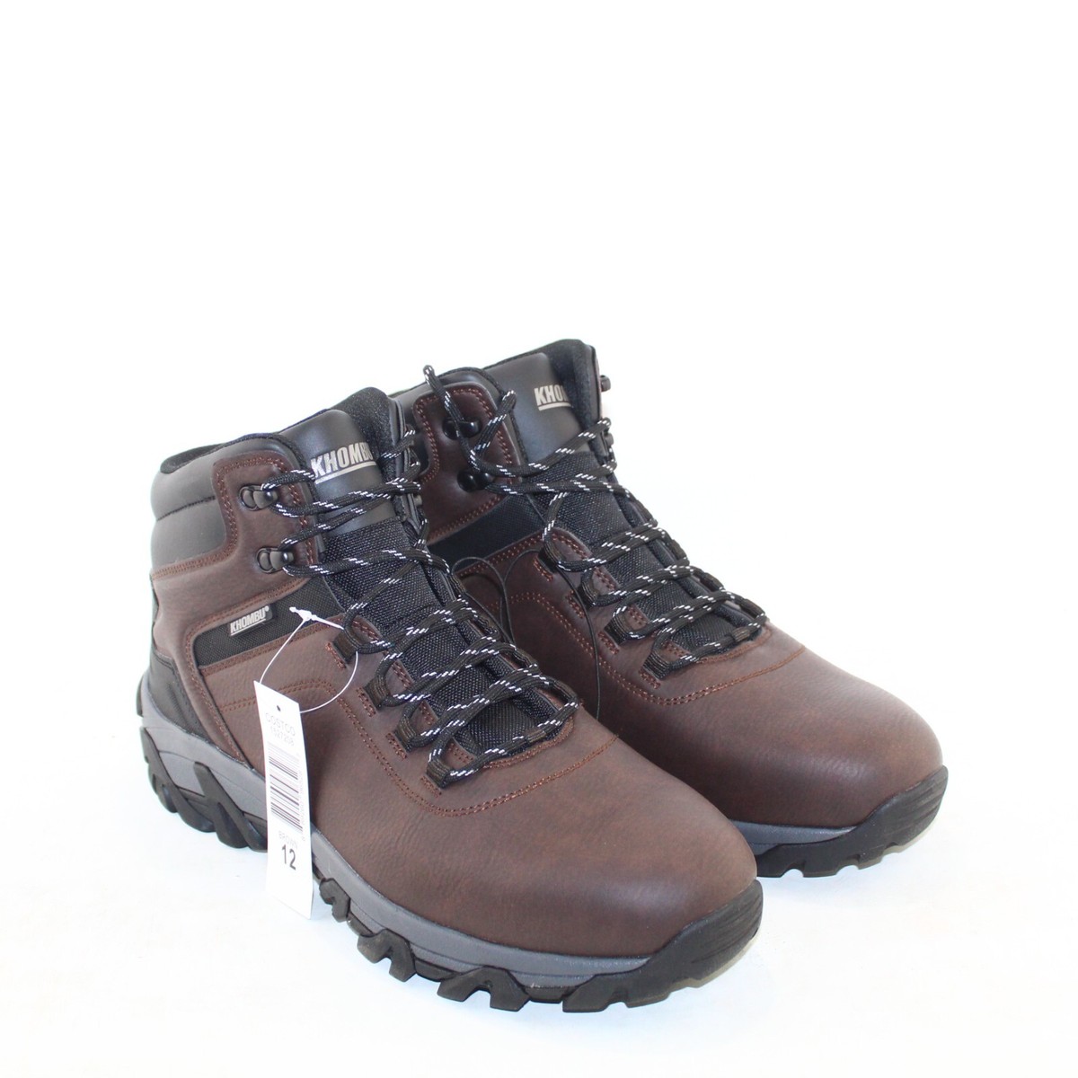 KHOMBU mens hiking boots mid top lace brown multi sizes 8-13 
