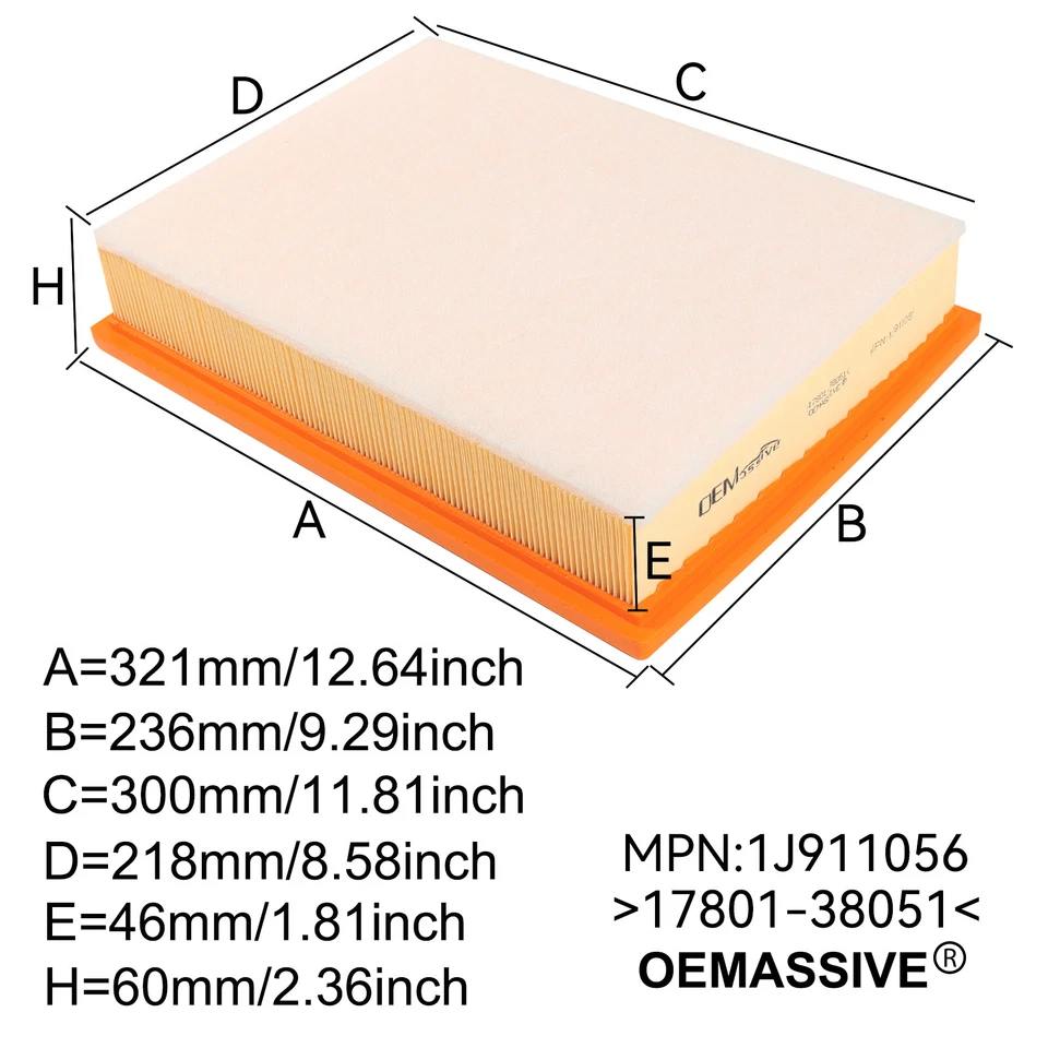 For Toyota 4Runner FJ Cruiser Lexus GX460 2010 -2022 2015 2017 Engine Air Filter - Image 4 of 4