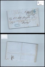 Storia postale Regno VEII da Torino a Pavia sassone 12 Laclaine