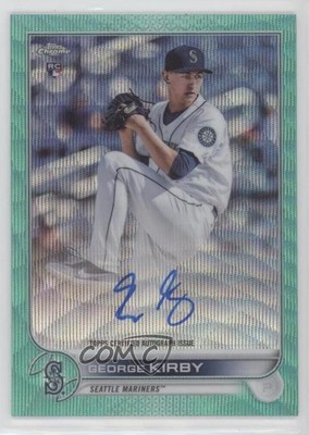 2022 Topps Chrome Aqua Wave Refractor /199 George Kirby #RA-GK 