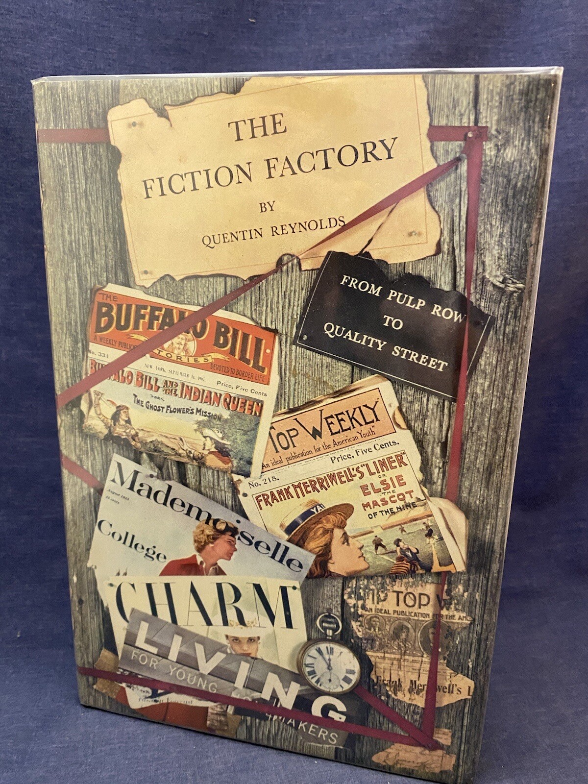 FILA 1955 The Fiction Factory 1st Edition HC Dust Jacket Quentin Reyno Pulp Row