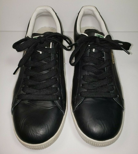puma clyde black leather