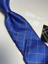 NWT Geographic Neck Tie & Hanky  Steven Land – NEW Collection Hi-DENSITY