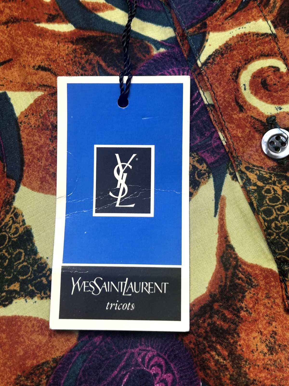 SAINT LAURENT (YSL) Autentica camicia vintage "Yves Saint Laurent"