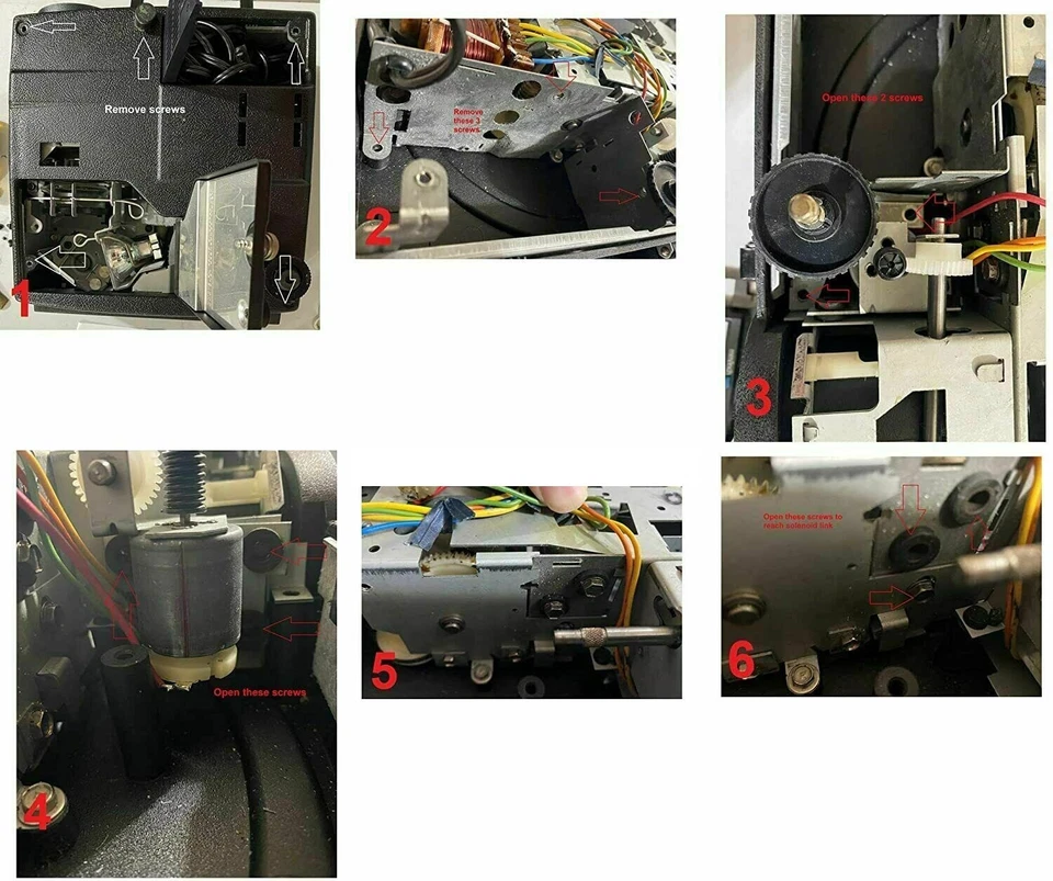 Projetor Kodak carrossel slide foco remoto motor não avança kit de reparo - Imagem 3 de 4