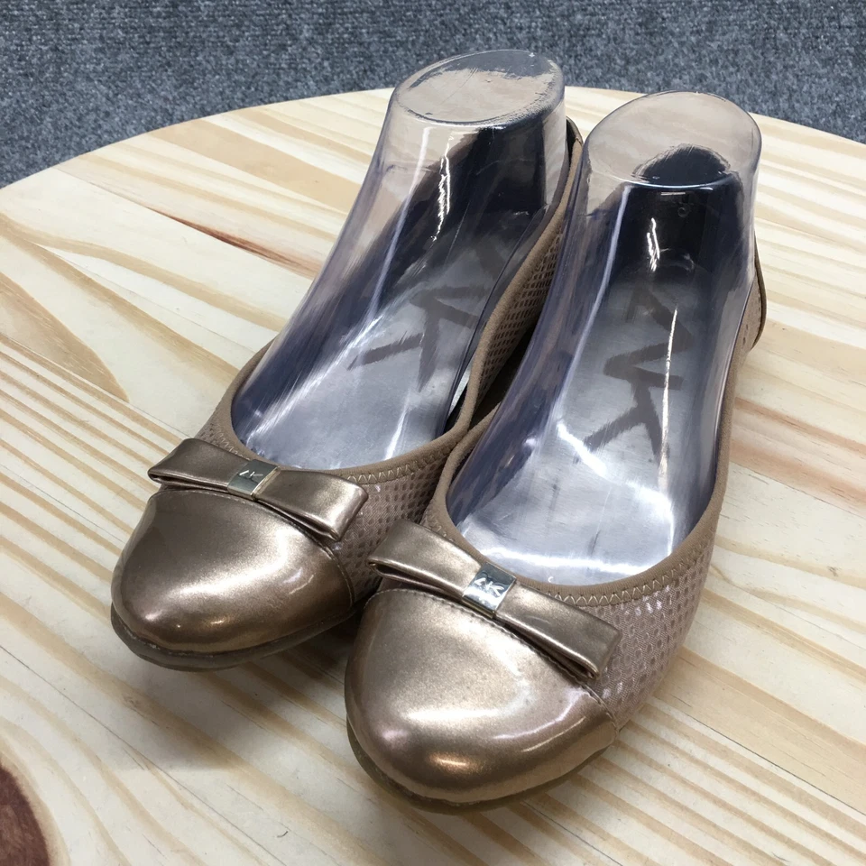 Anne Klein Sport Shoes Womens 6.5 M Atalya Slip On Flats Brown Comfort Bow - Image 3 of 4