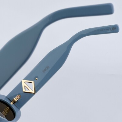 NEW Dior CD DIAMOND EDITION R11 30F0 Blue Brown Unisex Sunglasses Dior Men Sunglasses Blue Brown Cat Eye CD DIAMOND EDITION  main image 2
