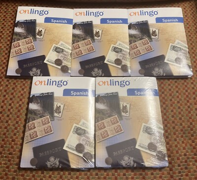 On-Lingo Spanish Language CD Set 2, 3, 4, 5, & 6 Learn Spanish 5 & 6 Sealed