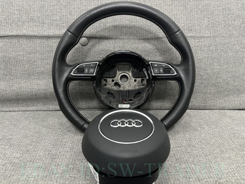 Genuine Audi S3 Flat Bottom Steering Wheel S-Line A3 8V A1 8X Q3 RSQ3 8U RS - Picture 7 of 8