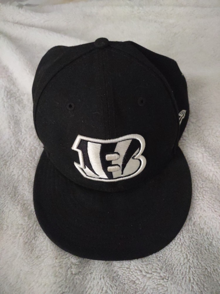 New Era Hat Cincinnati Bengals Men's 7 5/8 Black