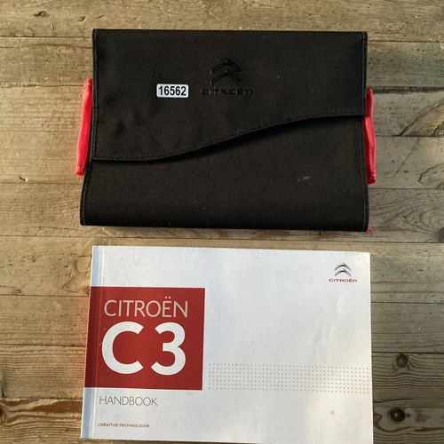 13-16 CITROEN C3 OWNERS HANDBOOK MANUAL & WALLET PRINT 2016 Ref16562