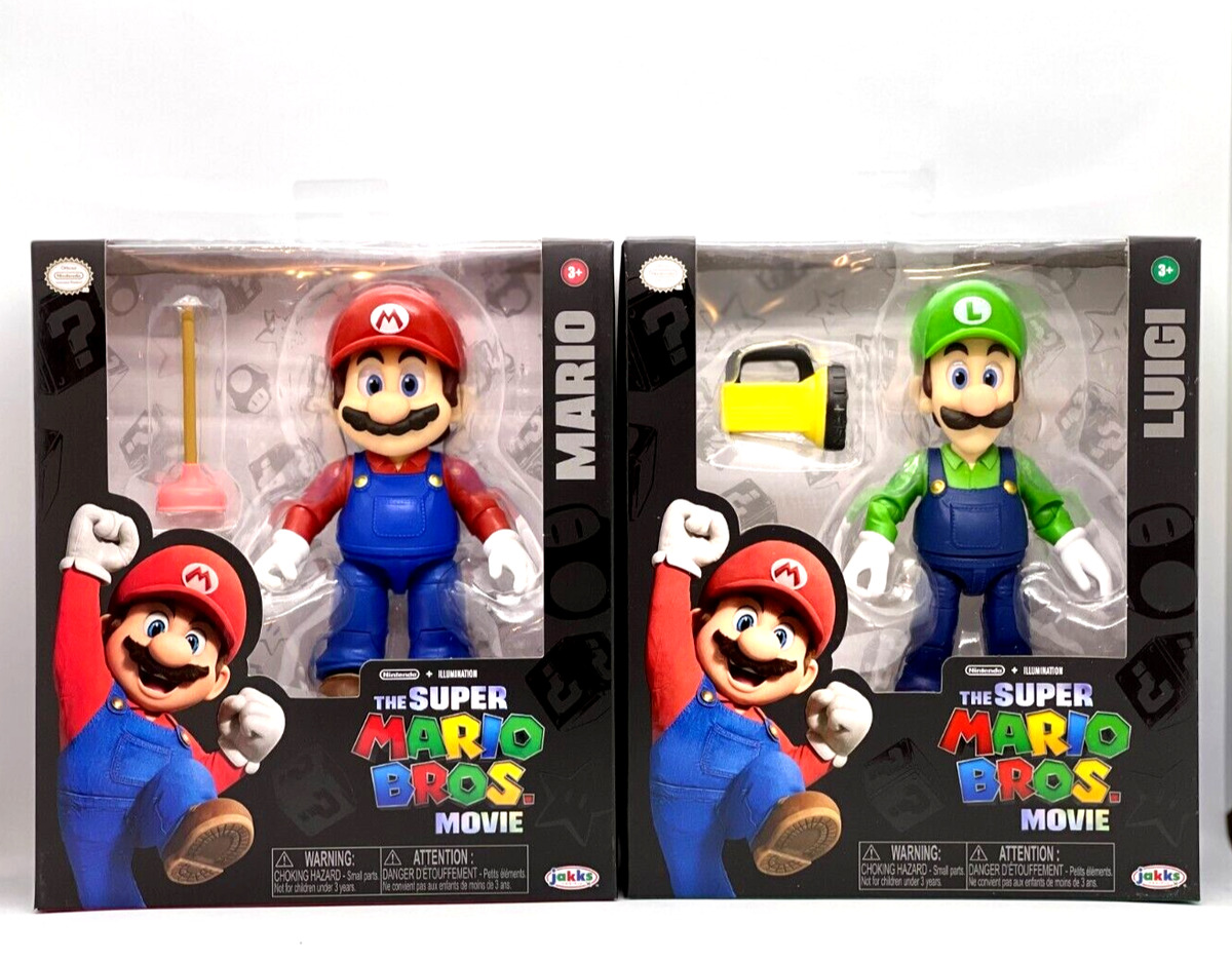 The Super Mario Bros Movie 5 Mario Articulated Figure NEW 2023