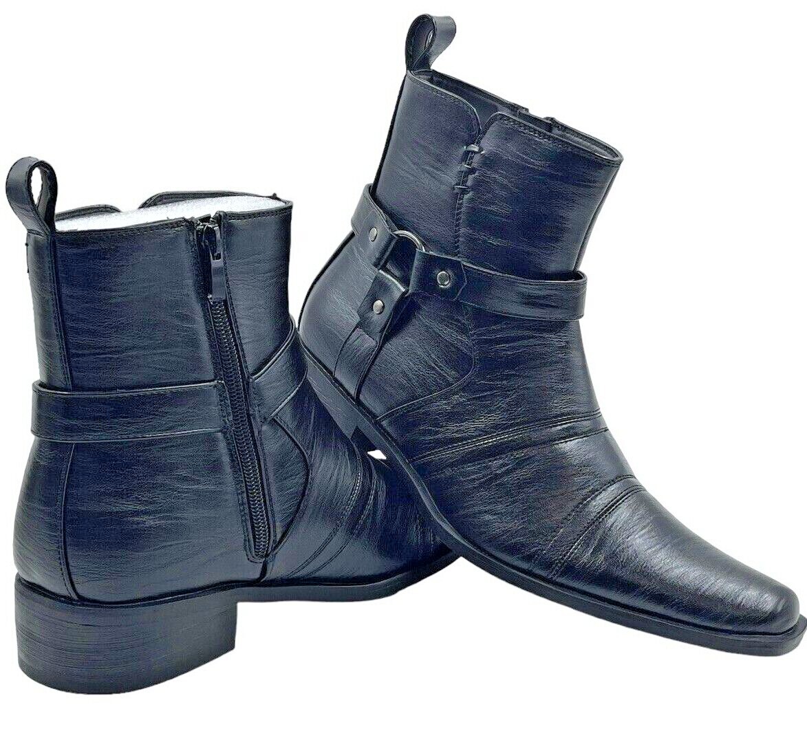 Bonafini Dress / Casual Boots Men 13 Side Zipper + elastic D  display picture 1