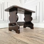 Antique Small Oak Arts and Crafts Ecclesiastical Refectory Occasional Side Table