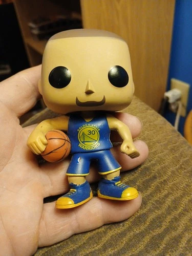 Funko Pop NBA Basketball Stephen Curry Blue Jersey  19 Loose