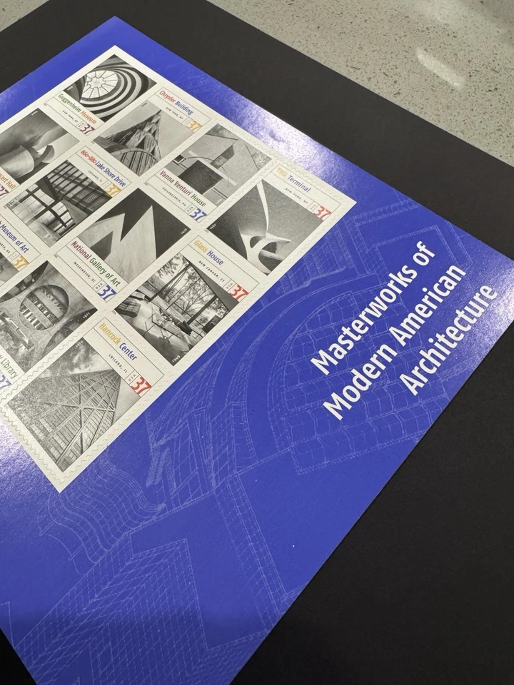Scott #3910 Masterworks of Modern American Architecture Pane of 12 37¢ Stamps - Image 2 of 4