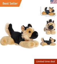 Fluffy 8-Inch German Shepherd Plush from Mini Flopsie - Cuddly Fun for Everyone