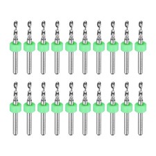 20pcs Micro PCB Drill Bits 2.45mm Tungsten Steel for  CNC Engraving
