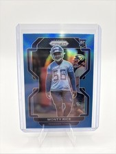 2021 Panini Prizm - Rookie Monty Rice #420 Light Blue Prizm (RC)
