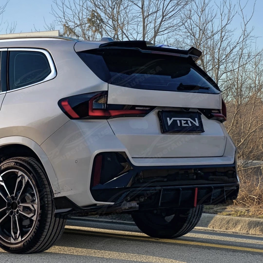 Gloss Black Rear Trunk Lid Roof Window Visor Spoiler Fits BMW X1 U11 2023-2025