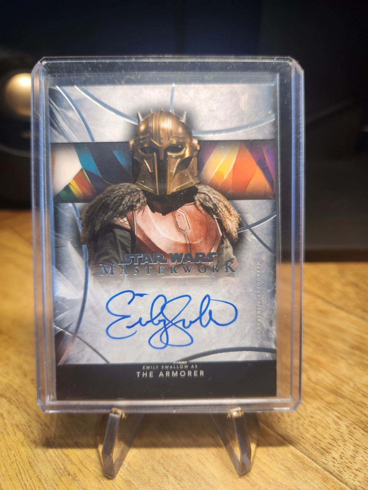2024 Topps Star Wars Masterwork Emily Swallow as The Armorer Auto #A-ES