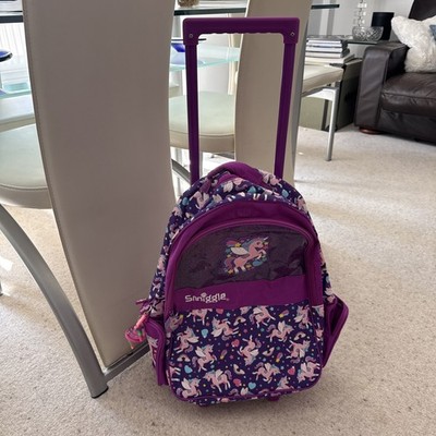 KIDS SMIGGLE Pink Trolley Rucksack und Leuchtrollen