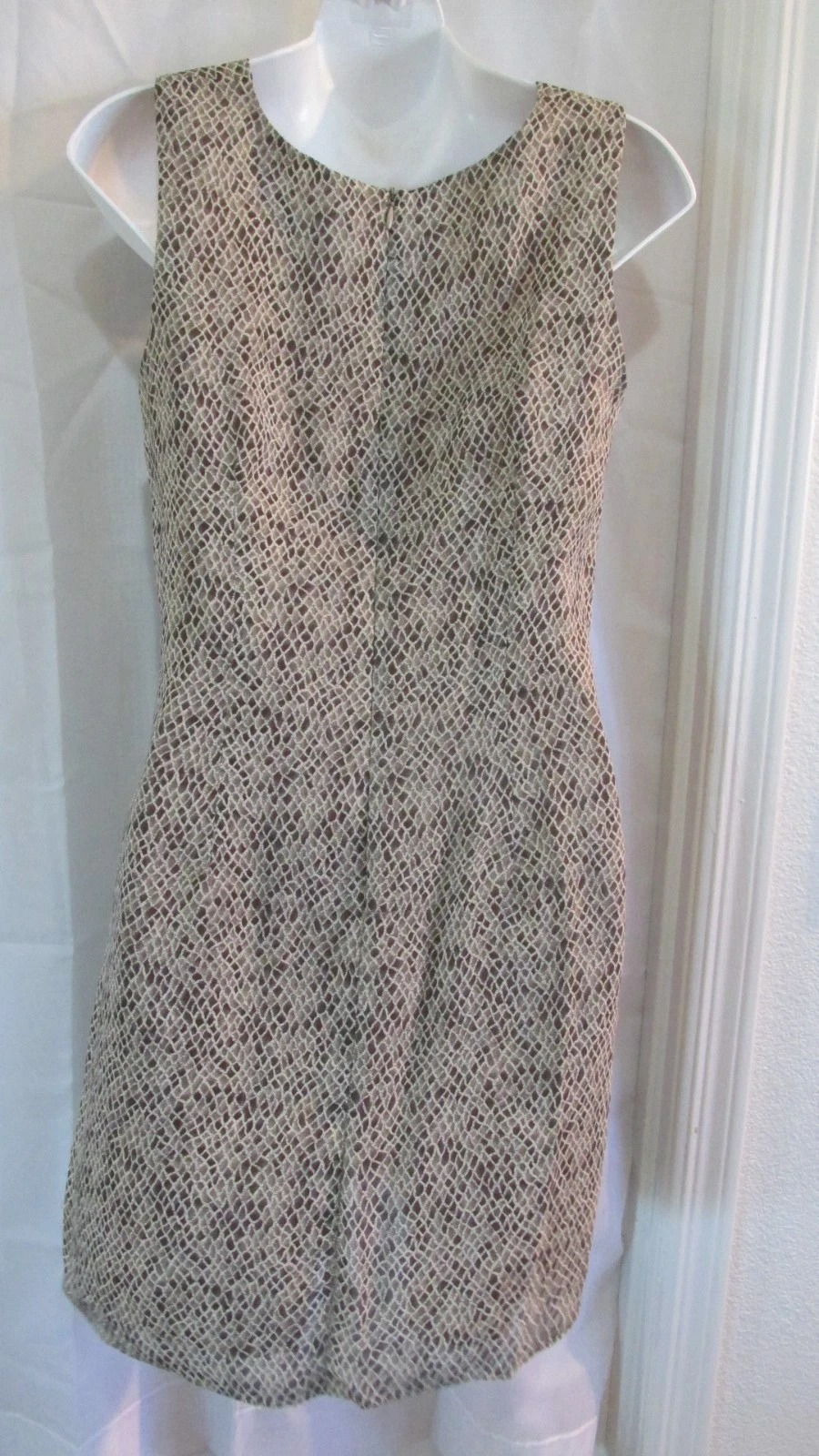 VETEMENTS Abito tubino smanicato vintage Petite Sophisticate foderato aderente taglia 4