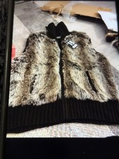 Brand New Womens Faux Fur Gilet Size 24