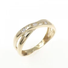 Authentic K10YG Diamond Pinky Ring  #260-007-206-4672