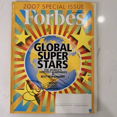 Forbes 2007 Special Issue Global Superstars Magazine