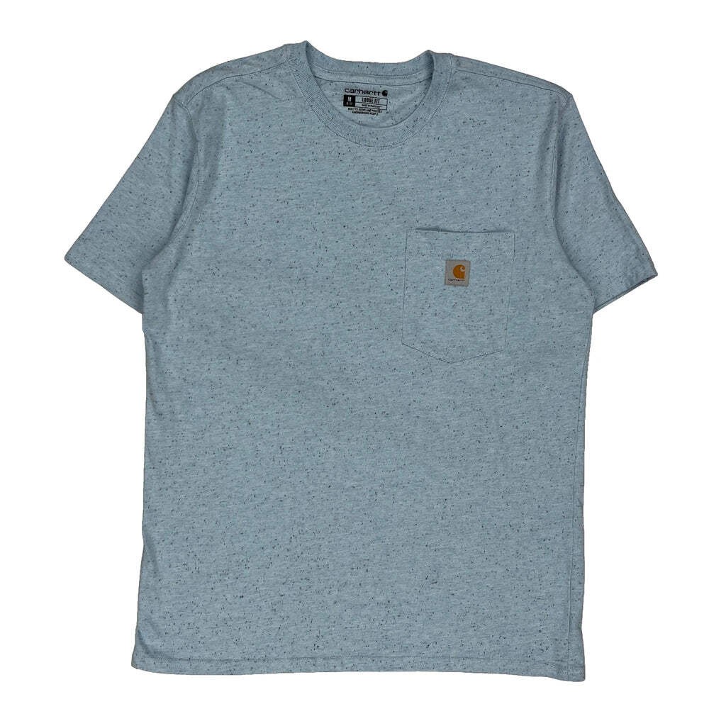 Carhartt T-Shirt - Large Blue Cotton