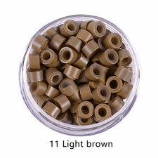 NANO Beads Silicone Lined Micro Rings 5MM For Nano Tip Hair Extensions 200-1000
