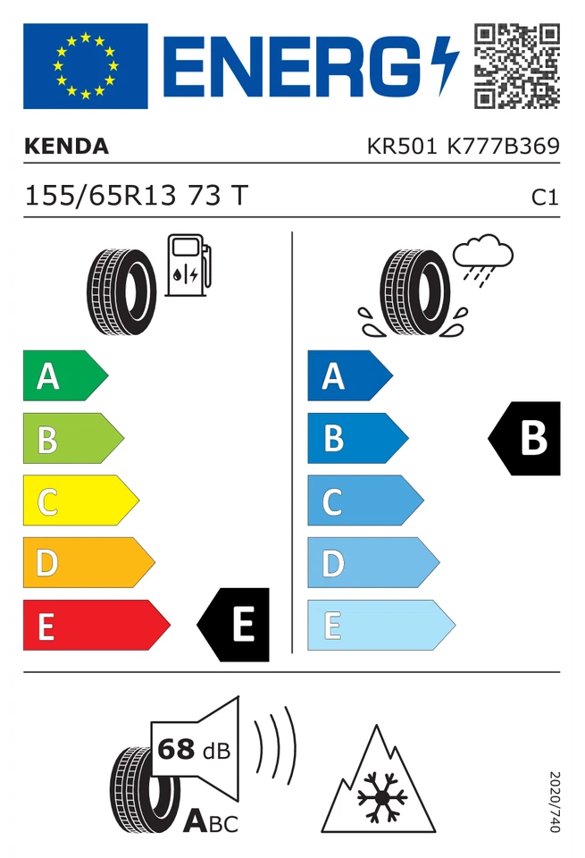 WINTERREIFEN KENDA 155/65 R13 73T WINTERGEN 2 KR501 - Bild 2 von 4