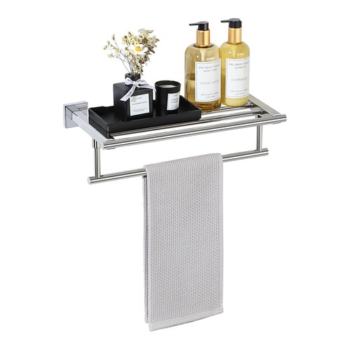 16 Inch Towel Racks for Bathroom, Towel Rack Wall Mounted with Tower Bars, SU... - Picture 1 of 8