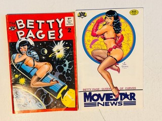 THE BETTIE PAGES #2 & 5 & BETTIE PAGE: MOVIE STAR NEWS Digests