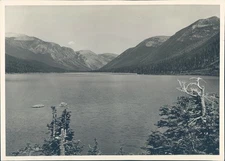 News Photo Canada Waterton Lares National Park Beautiful Mountains 7x9 Vintage