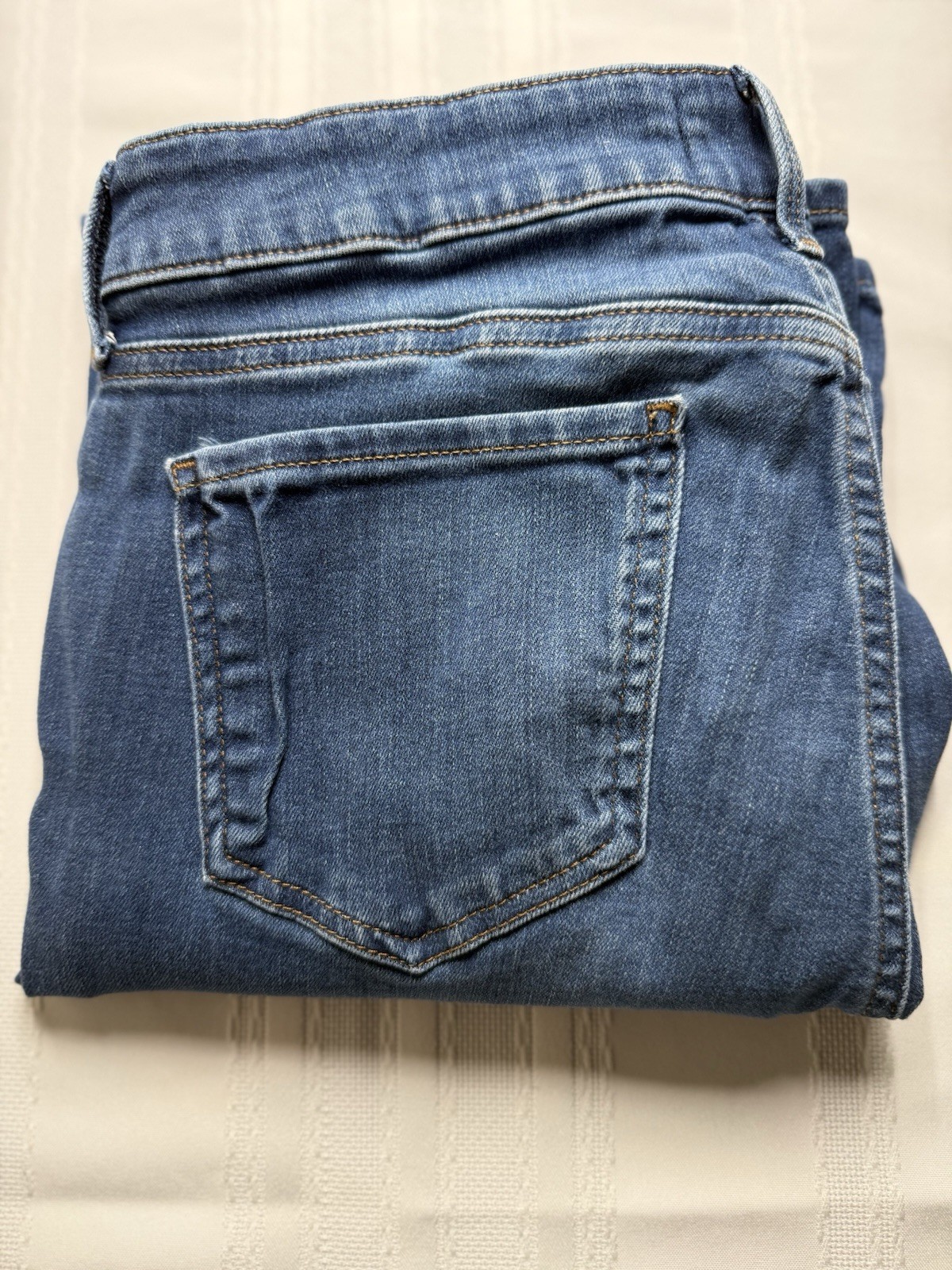 NYDJ Not Your Daughters Jeans Womens Size 10P Blue Marilyn Straight USA Zip Fly