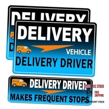 Flex Delivery Driver Car Magnet - 3PCS Frequent Stops Removable Set - Blue222