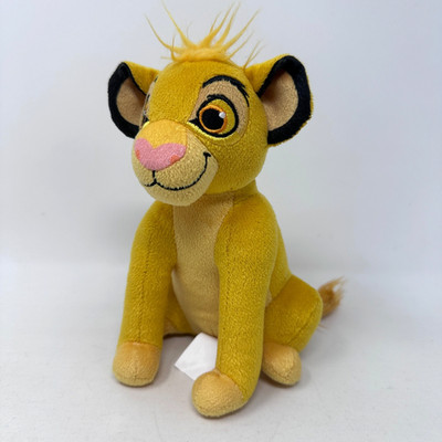 Disney Lion King Simba Cub Plush Just Play Sitting Animal Yellow Baby Cat Cub 7''