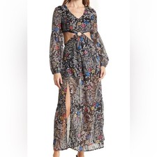 RAGA Rain Forest Maxi Dress Size M