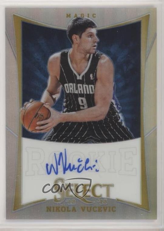 2012 Panini Select Silver Prizm 112/199 Nikola Vucevic #180 Rookie Auto RC 1x8