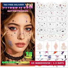 Halloween Glitter Freckles Face Tattoos for Party Favors