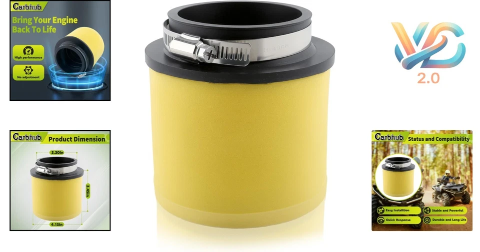 Arctic Cat ATV Dual Stage Air Filter Fits 375 400 454 500 New Foto 2 de 4