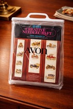 Avon Creative Needlecraft Vintage Cars Crewel Embroidery Kit New Sealed