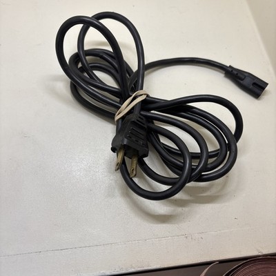 6 ft 2 Prong 125 VAC Wall Power Cord 10A Figure 8 polarized Cord connector