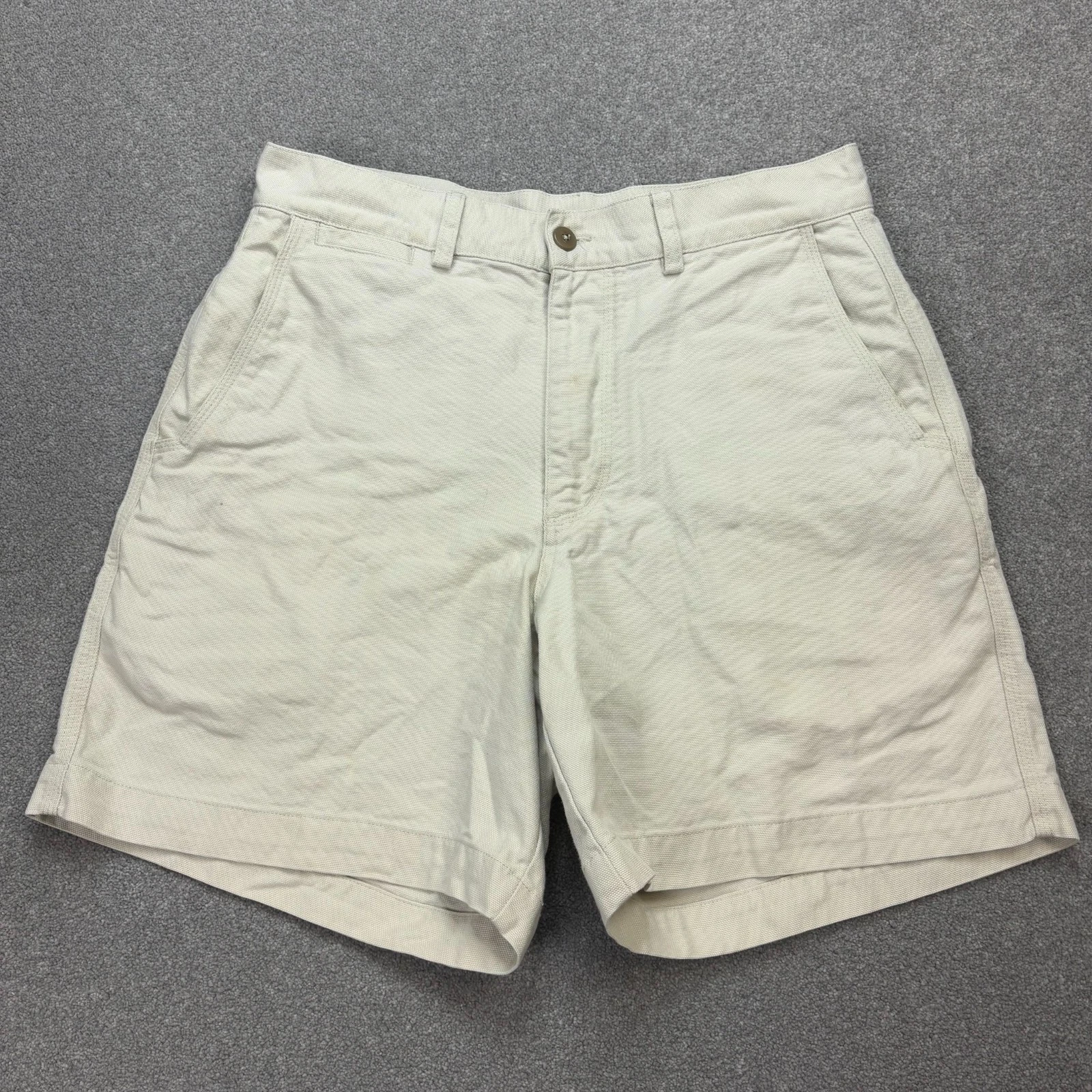 VINTAGE Patagonia Shorts Adult W32 Grey 7" Inseam Duck Canvas Hiking Trail Men*