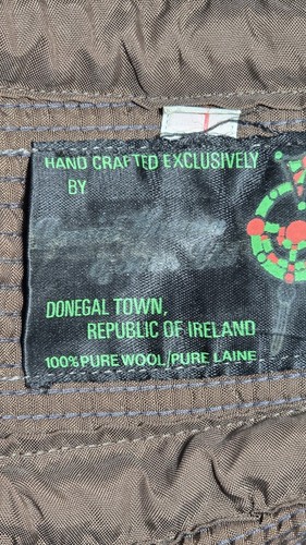 David Hannah & Sons Ltd 100% pura lana fatto a mano Donegal Town Irlanda taglia L - Foto 9 di 10